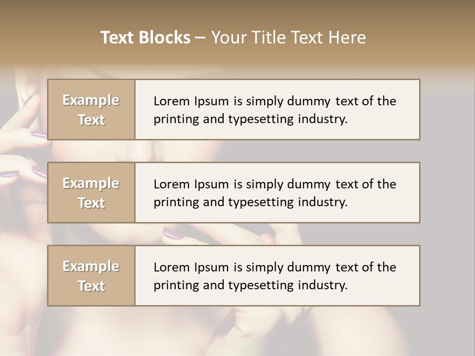 Model Makeup Looking PowerPoint Template