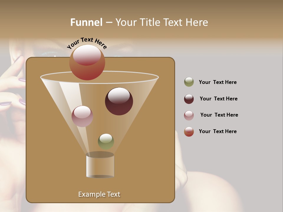 Model Makeup Looking PowerPoint Template