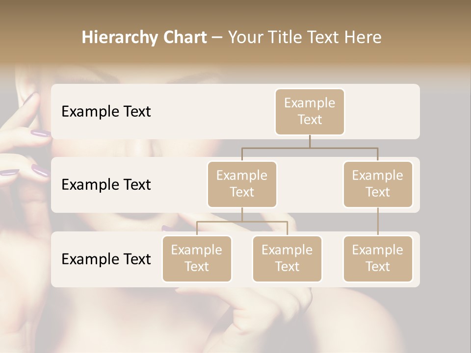 Model Makeup Looking PowerPoint Template