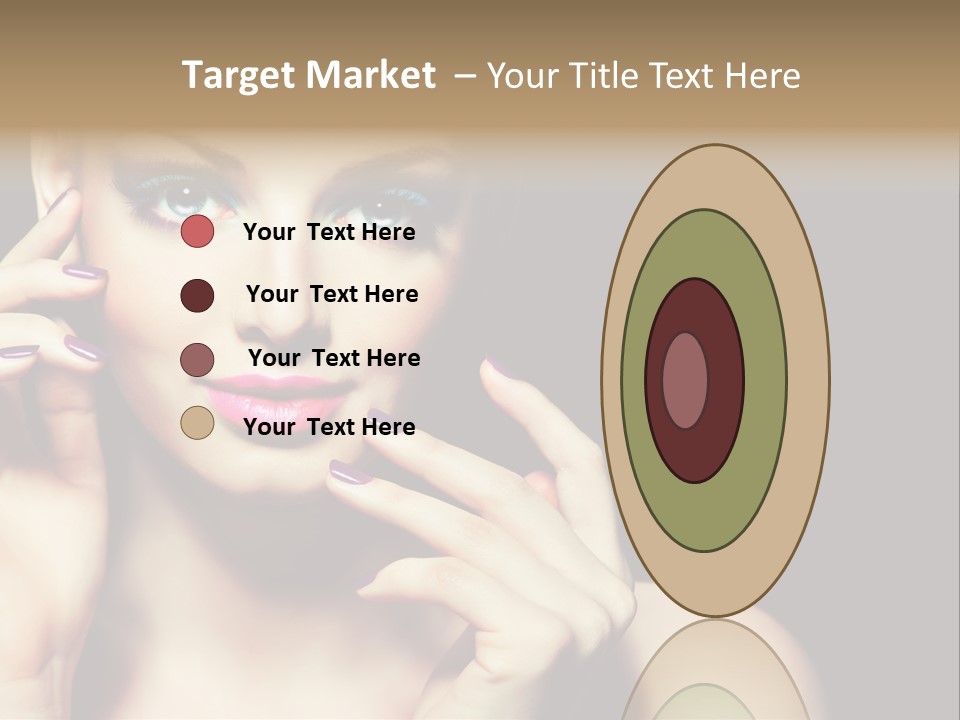 Model Makeup Looking PowerPoint Template