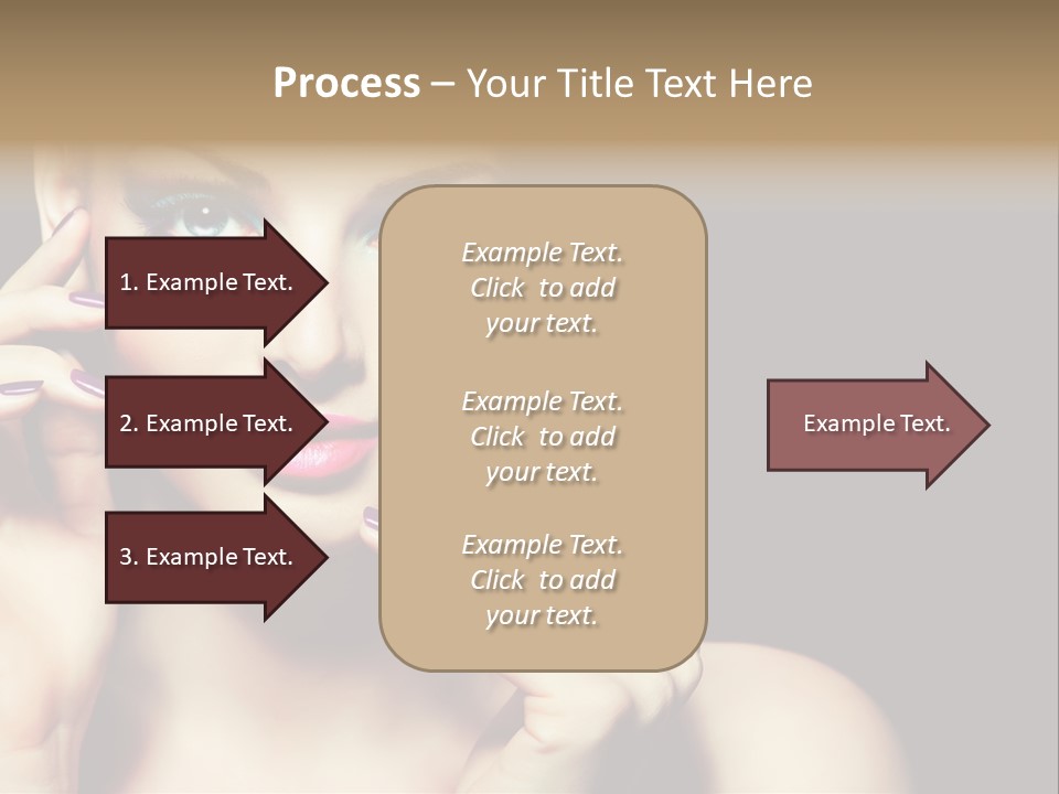 Model Makeup Looking PowerPoint Template