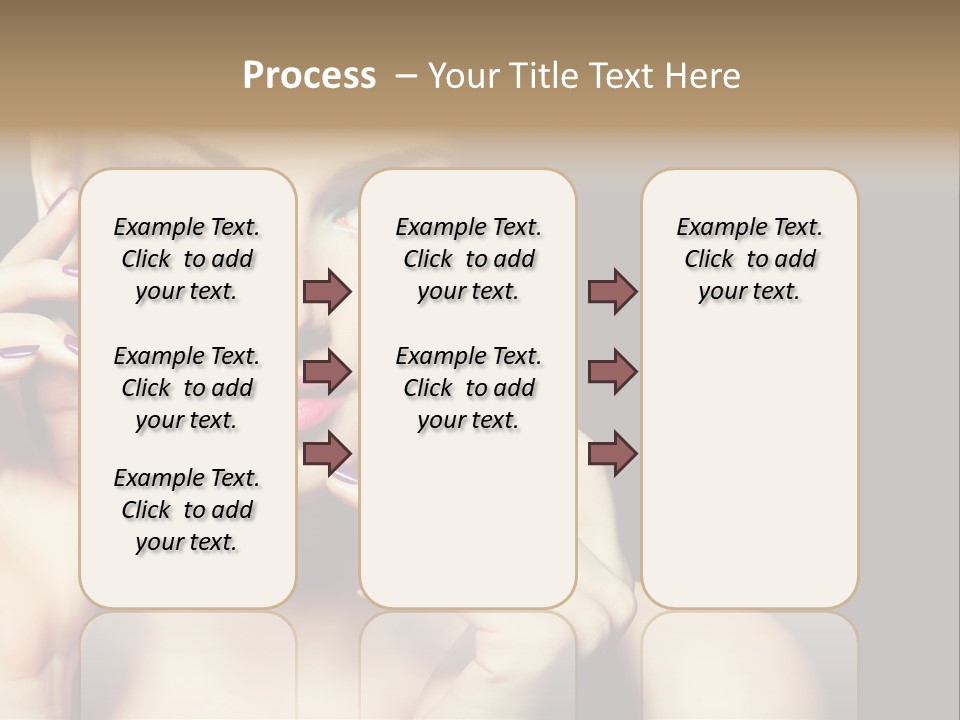 Model Makeup Looking PowerPoint Template