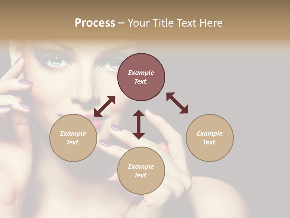Model Makeup Looking PowerPoint Template
