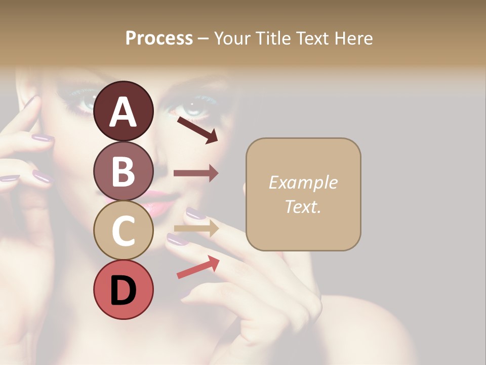 Model Makeup Looking PowerPoint Template