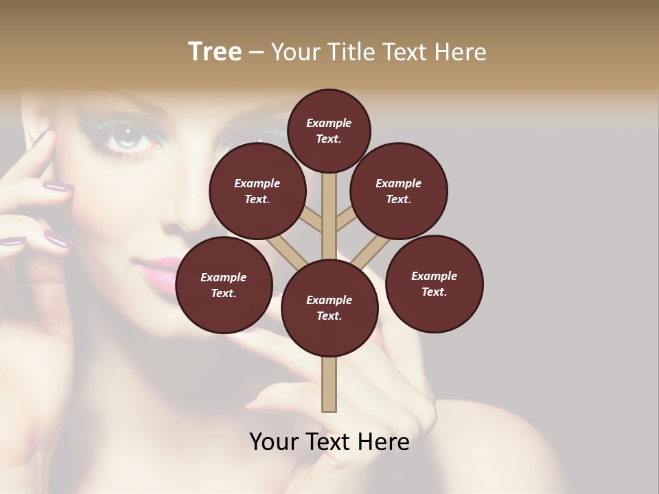 Model Makeup Looking PowerPoint Template
