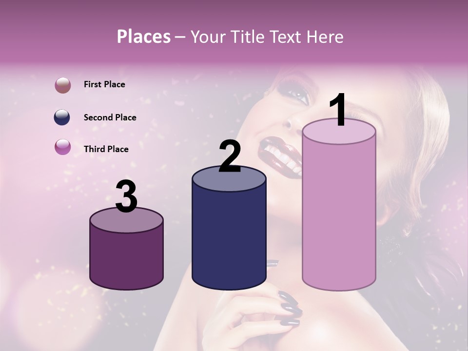 Girl Model Beauty PowerPoint Template