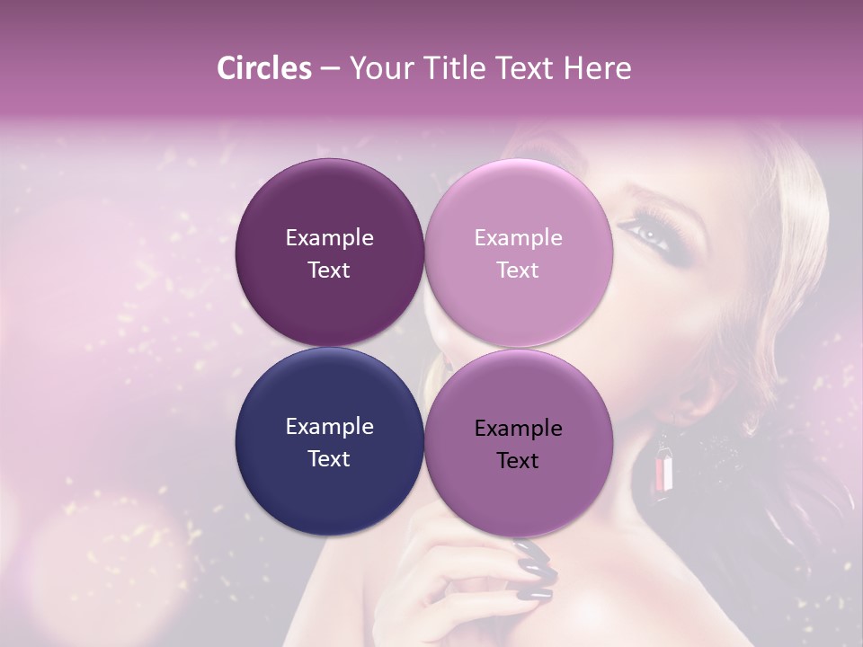 Girl Model Beauty PowerPoint Template