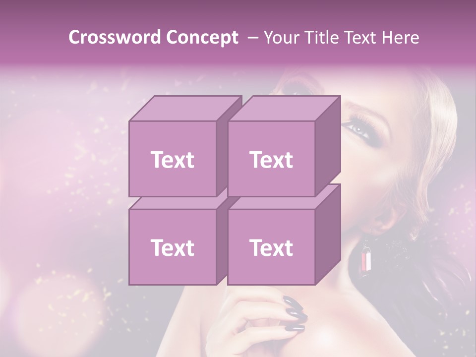 Girl Model Beauty PowerPoint Template