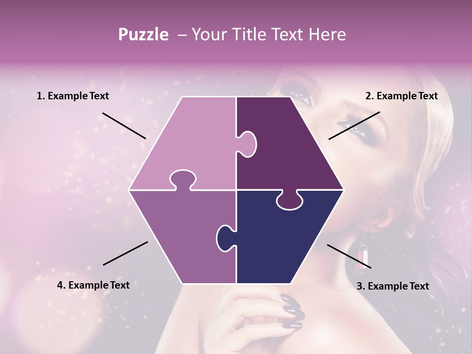 Girl Model Beauty PowerPoint Template