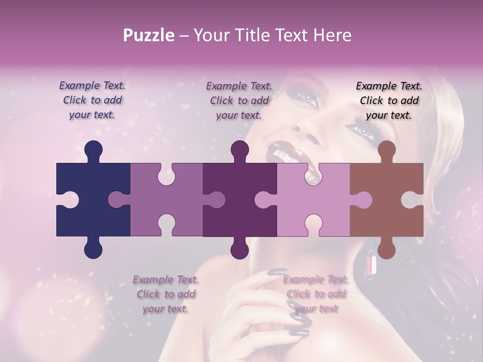 Girl Model Beauty PowerPoint Template