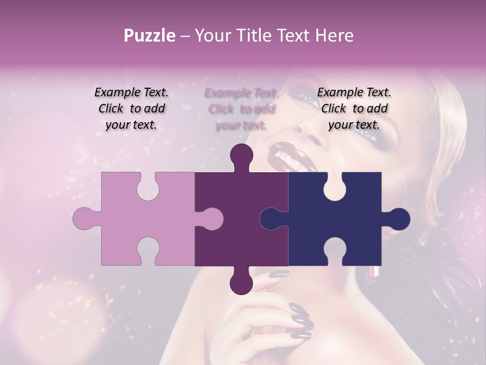 Girl Model Beauty PowerPoint Template