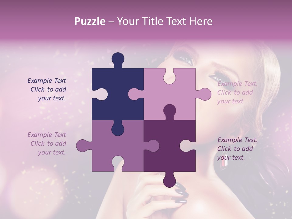 Girl Model Beauty PowerPoint Template
