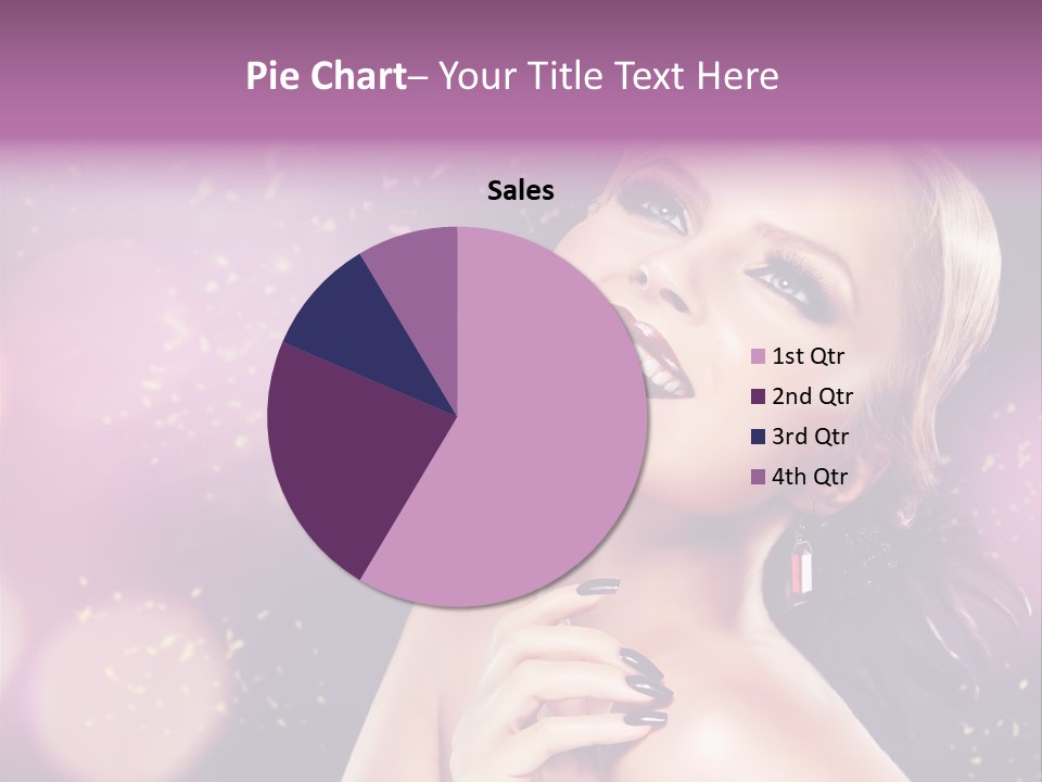 Girl Model Beauty PowerPoint Template