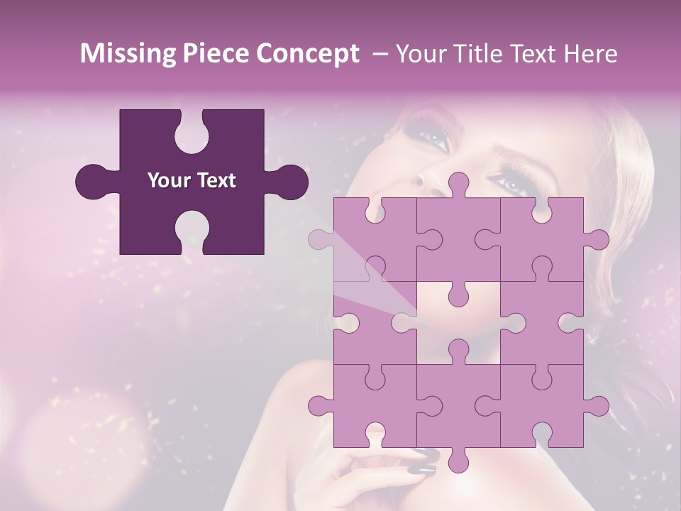 Girl Model Beauty PowerPoint Template