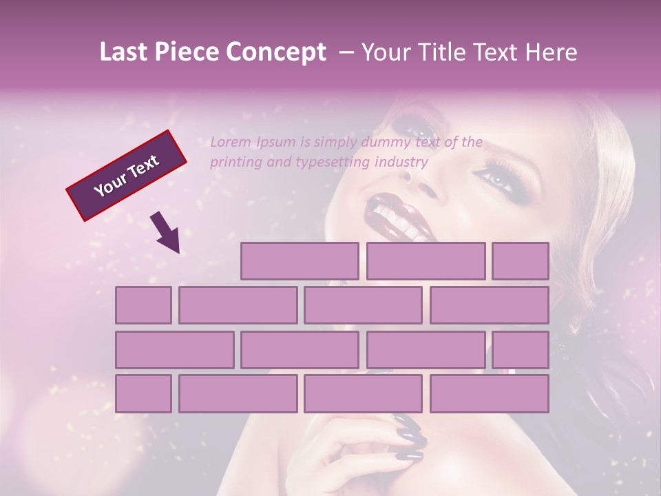 Girl Model Beauty PowerPoint Template