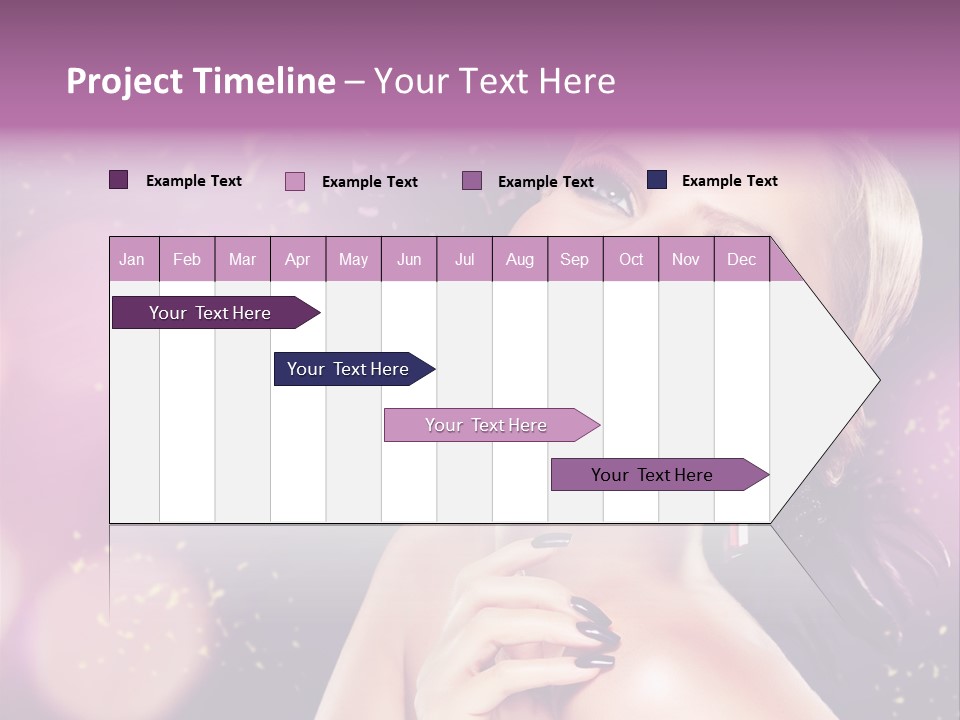 Girl Model Beauty PowerPoint Template
