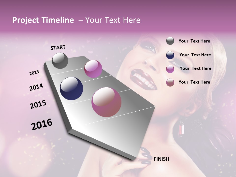 Girl Model Beauty PowerPoint Template