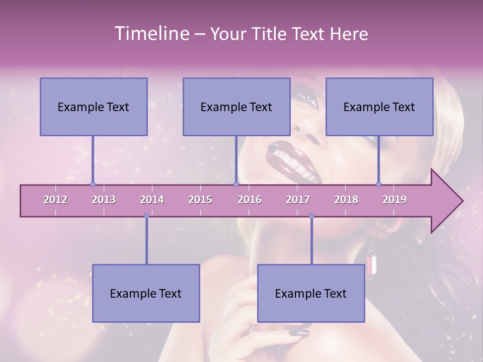 Girl Model Beauty PowerPoint Template