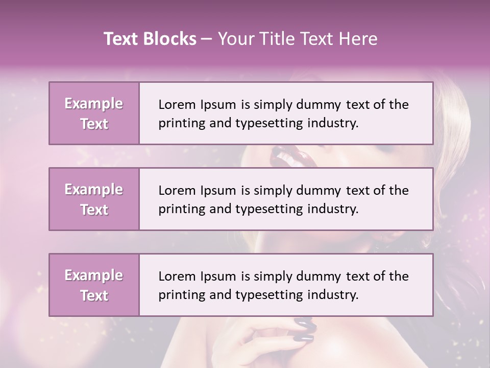 Girl Model Beauty PowerPoint Template