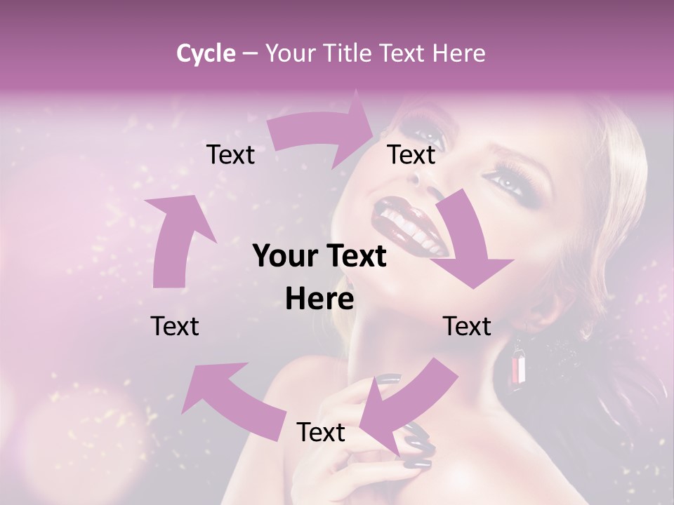 Girl Model Beauty PowerPoint Template