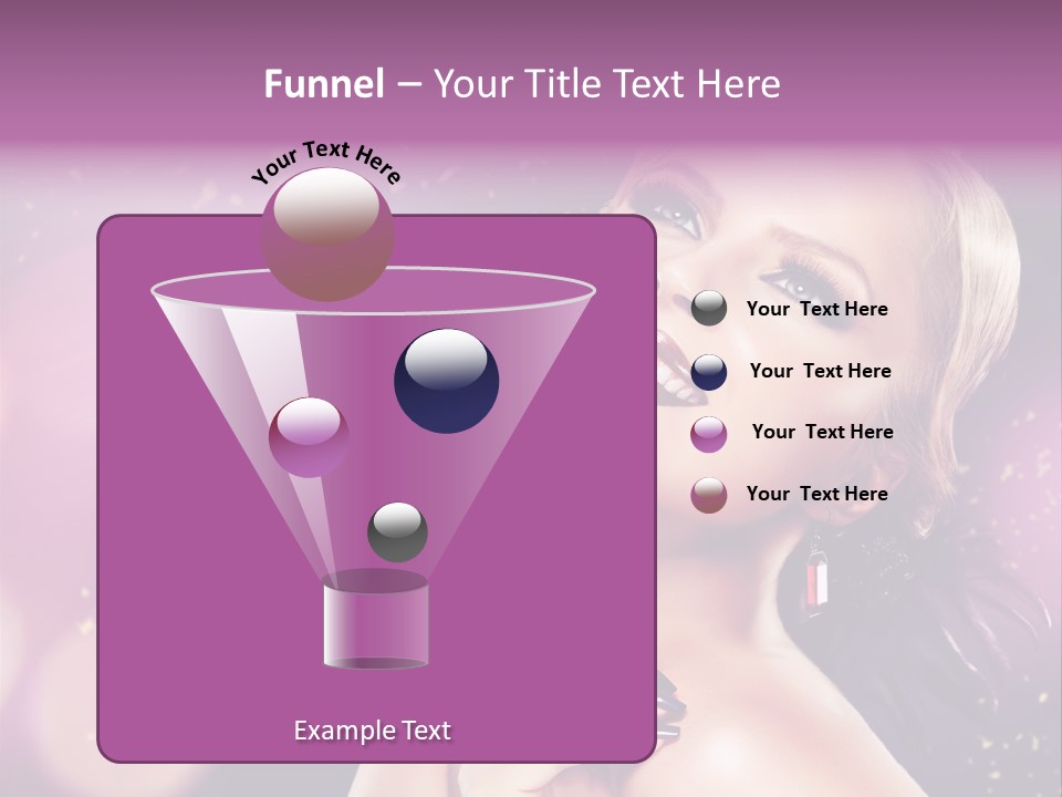 Girl Model Beauty PowerPoint Template