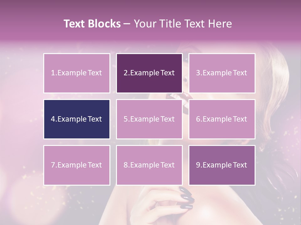 Girl Model Beauty PowerPoint Template