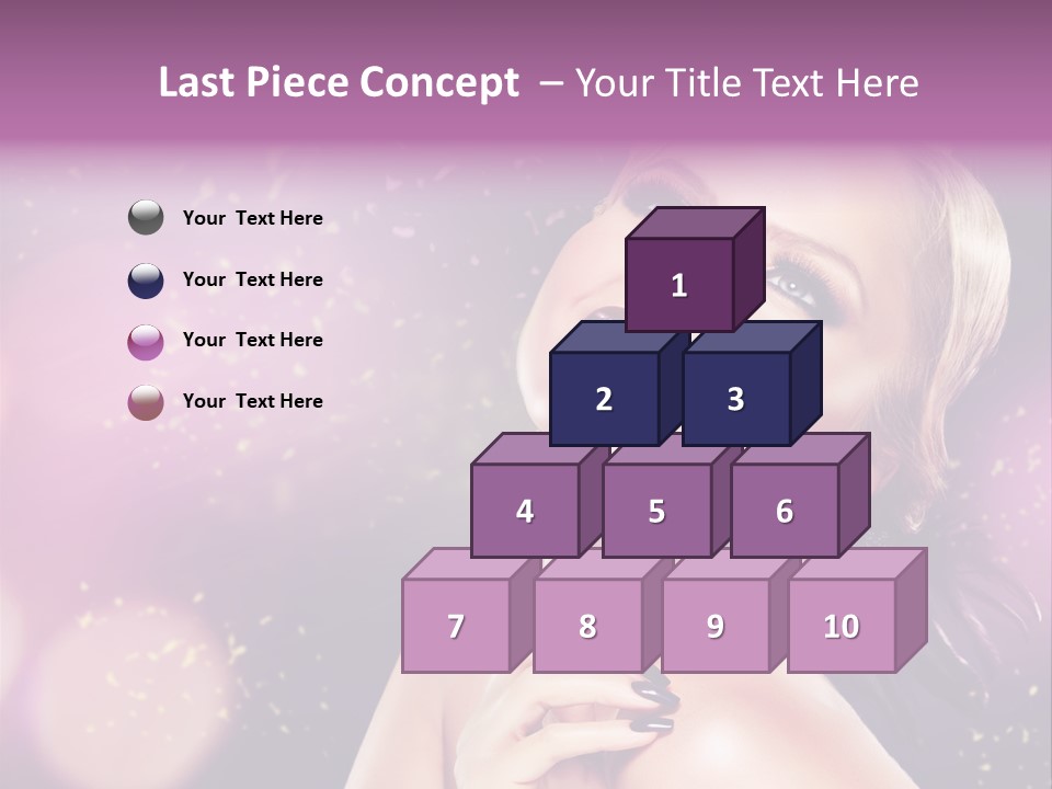 Girl Model Beauty PowerPoint Template