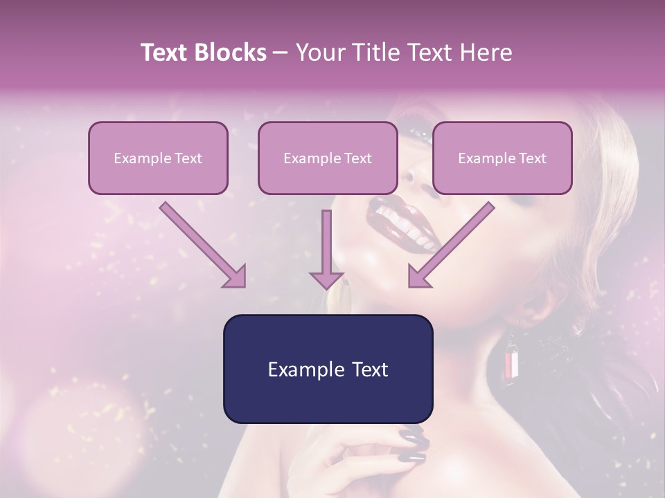 Girl Model Beauty PowerPoint Template