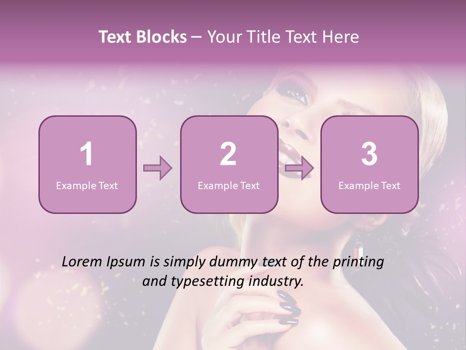 Girl Model Beauty PowerPoint Template