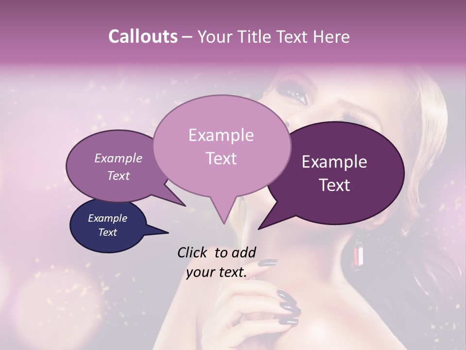 Girl Model Beauty PowerPoint Template