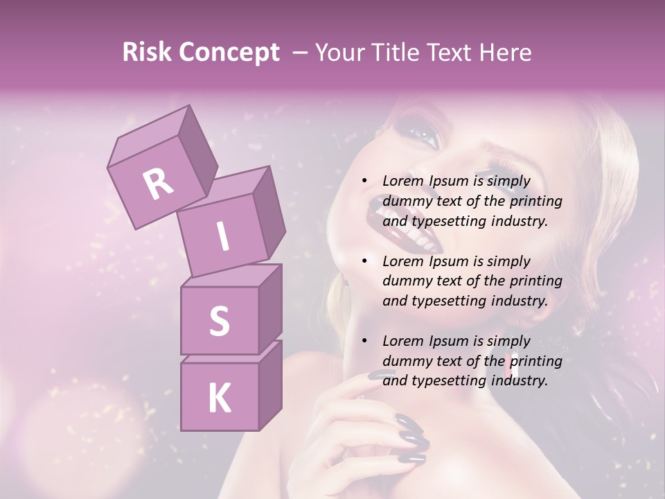 Girl Model Beauty PowerPoint Template