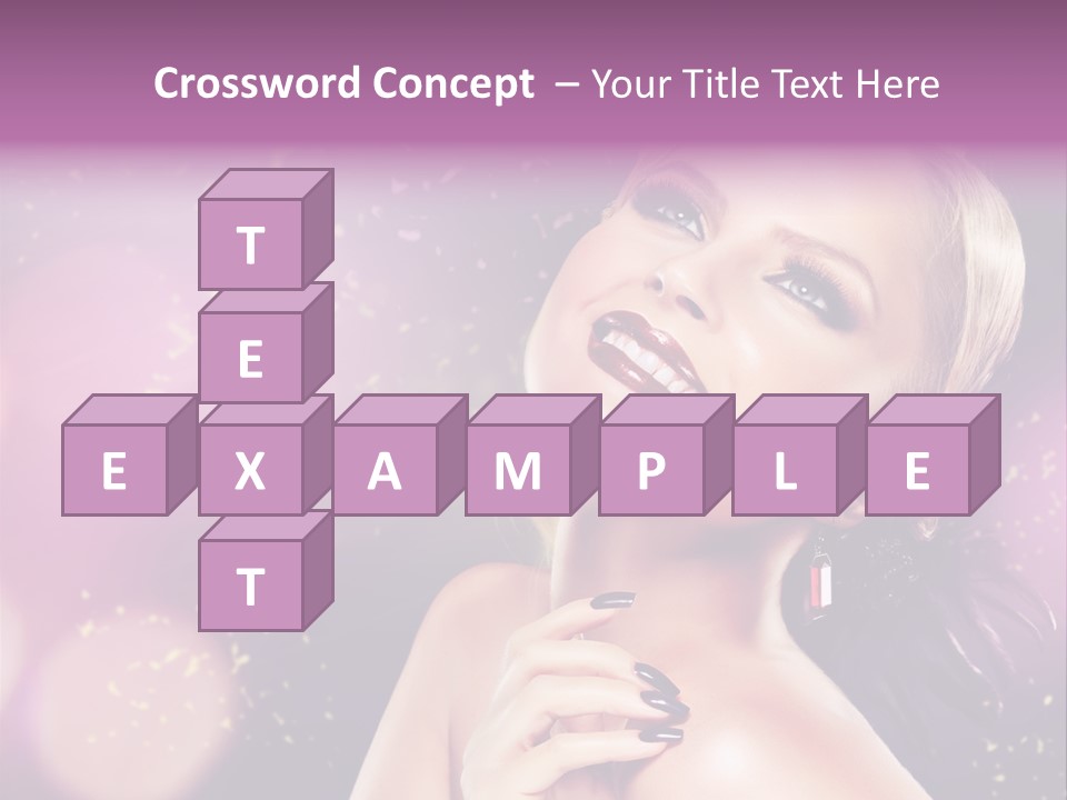 Girl Model Beauty PowerPoint Template