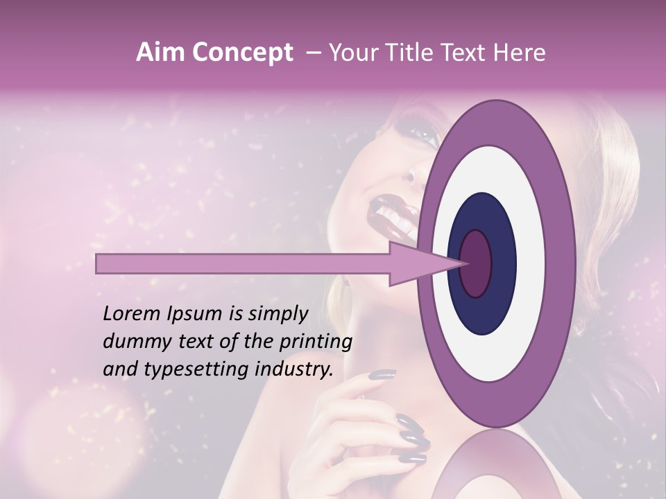 Girl Model Beauty PowerPoint Template
