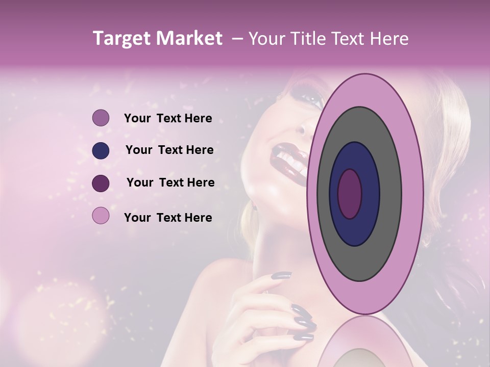 Girl Model Beauty PowerPoint Template