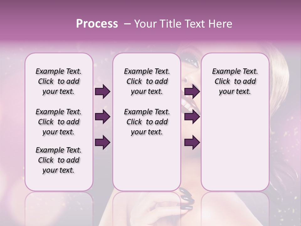 Girl Model Beauty PowerPoint Template