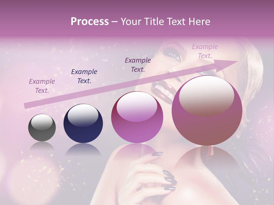 Girl Model Beauty PowerPoint Template