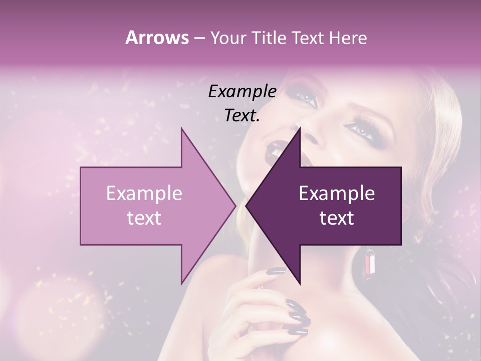 Girl Model Beauty PowerPoint Template