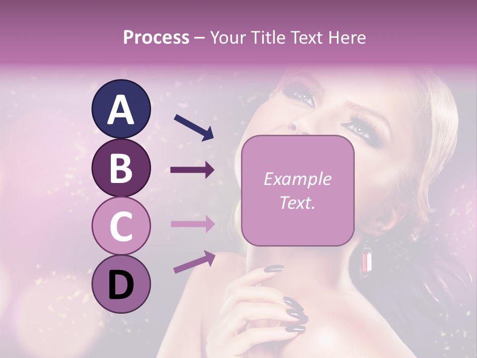 Girl Model Beauty PowerPoint Template