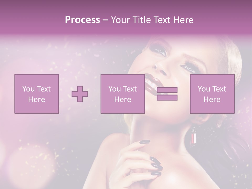 Girl Model Beauty PowerPoint Template