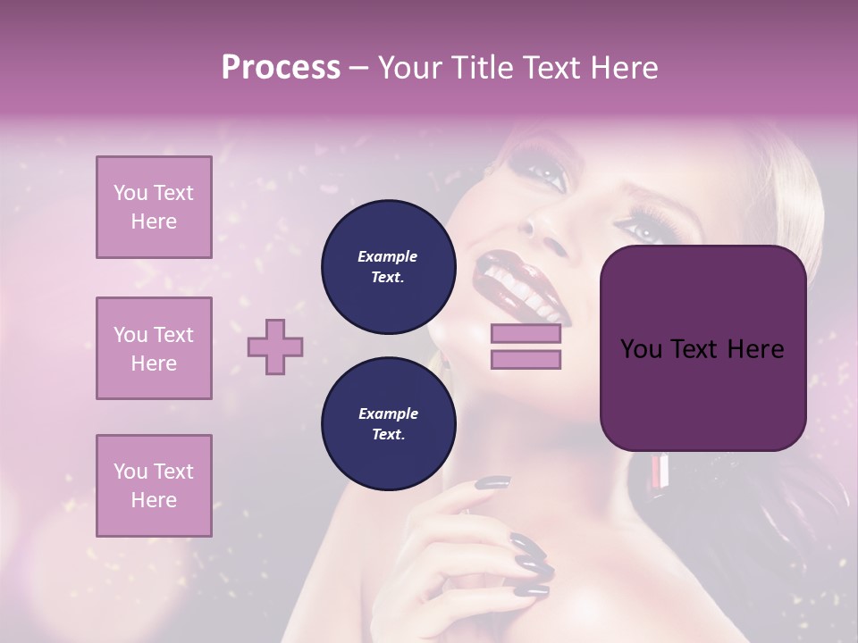 Girl Model Beauty PowerPoint Template