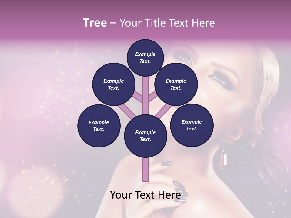 Girl Model Beauty PowerPoint Template
