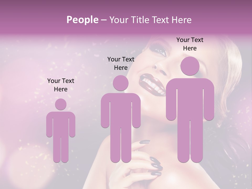 Girl Model Beauty PowerPoint Template