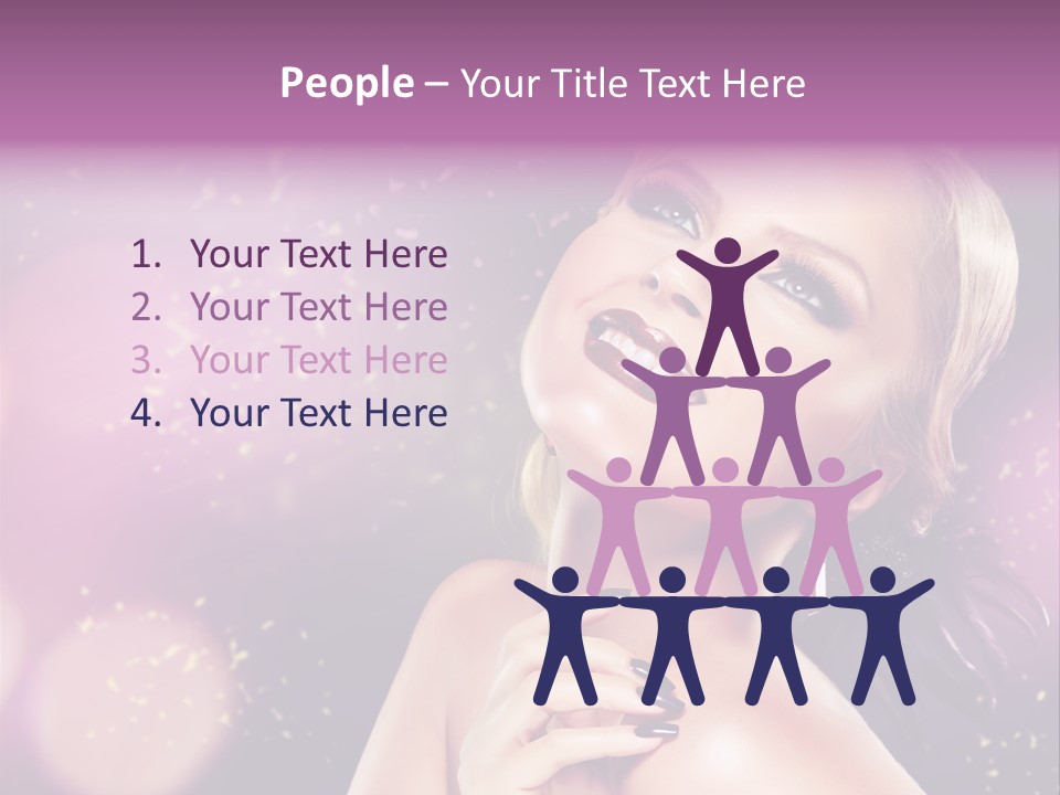 Girl Model Beauty PowerPoint Template