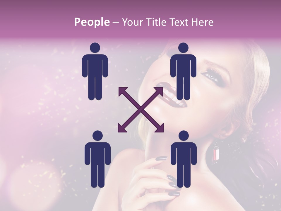 Girl Model Beauty PowerPoint Template