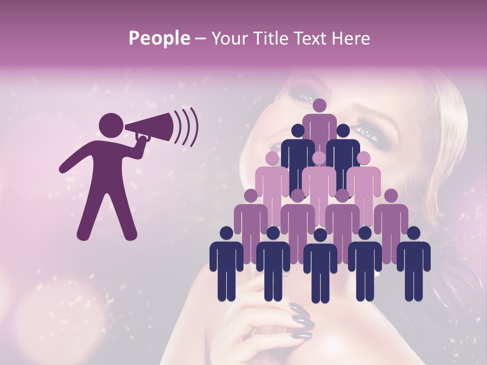 Girl Model Beauty PowerPoint Template