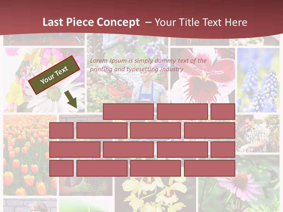 Garden Dasy Person PowerPoint Template