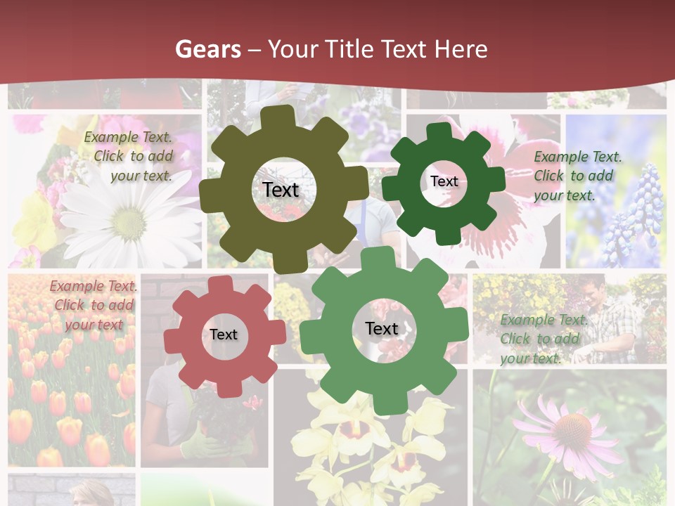 Garden Dasy Person PowerPoint Template