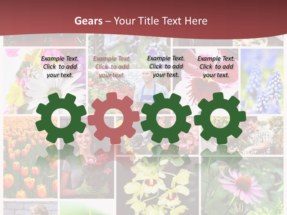 Garden Dasy Person PowerPoint Template