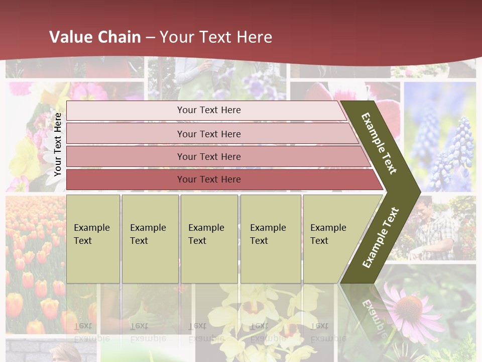 Garden Dasy Person PowerPoint Template