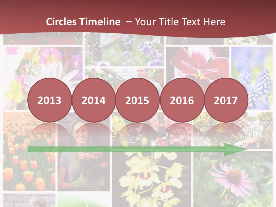 Garden Dasy Person PowerPoint Template